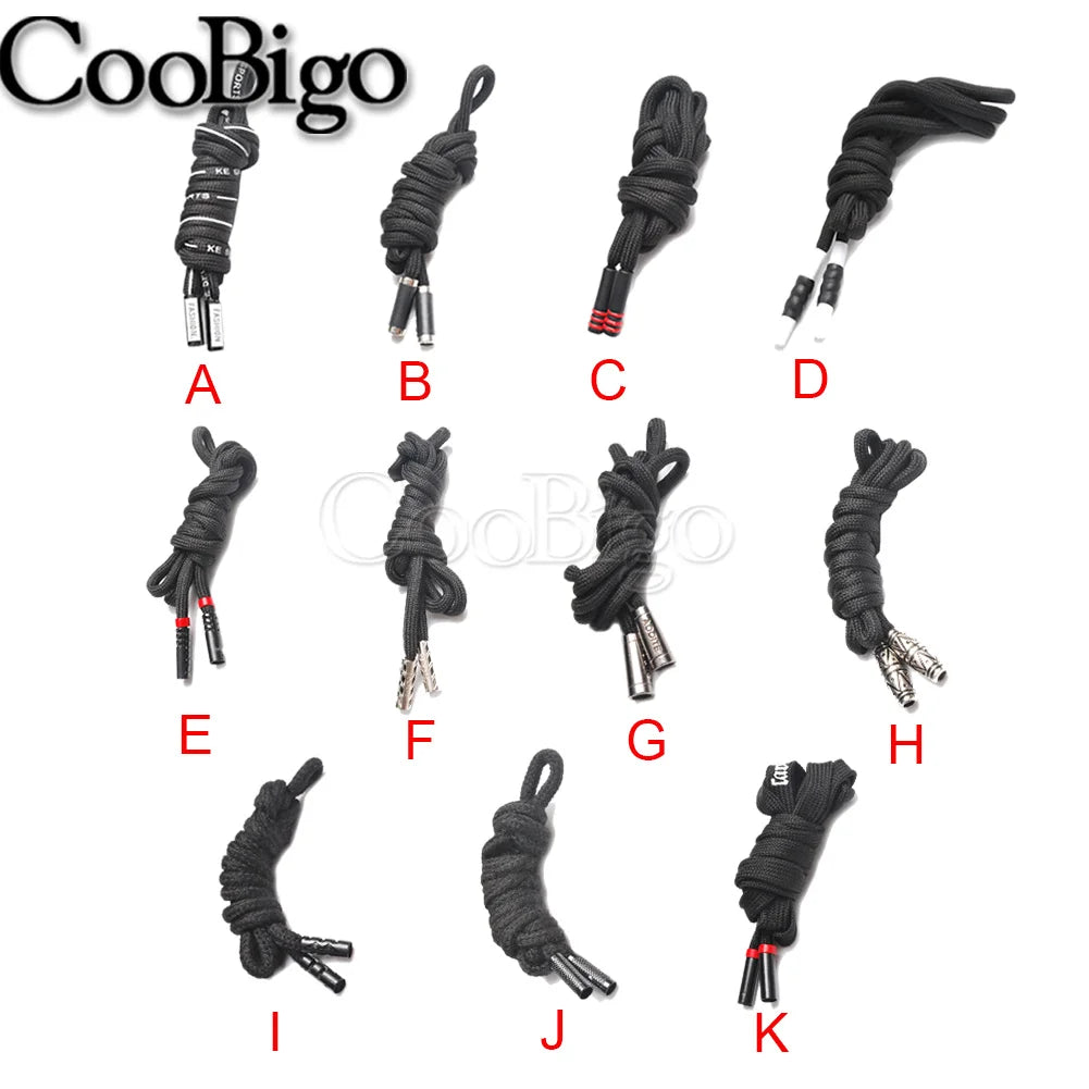 1pc Metal Head Cotton Rope Hoodies Drawstring Cord String Sweatpants Belt Shoelace Sports Pants Coat Clothes Accessory Durable