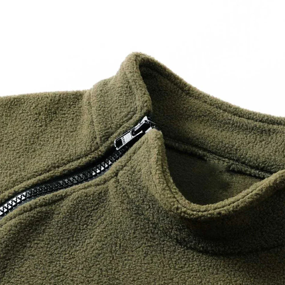 Men's Tactical Hoodies Fleece Windproof Side Zipper Jacket Sweatshirt Spring Autumn Standing Collar Casual Pullover Outdoor Tops