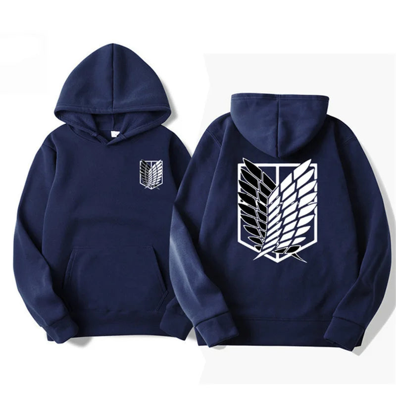 Japan Attack on Titan Men's Hoodie Anime Hoodies Men Women Streetwear Pullover Harajuku Shingeki no Kyojin Hoodies Sweatshirt