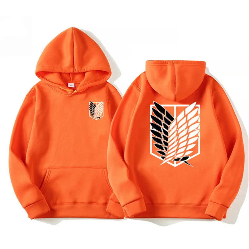 Japan Attack on Titan Men's Hoodie Anime Hoodies Men Women Streetwear Pullover Harajuku Shingeki no Kyojin Hoodies Sweatshirt
