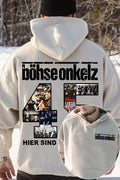 Y2k Tracksuit Male Coats Sweatshirt Böhse Onkelz Für Echte Fans Men's Hoodies Fleece Warm Autumn Winter Thick Pullover Oversized