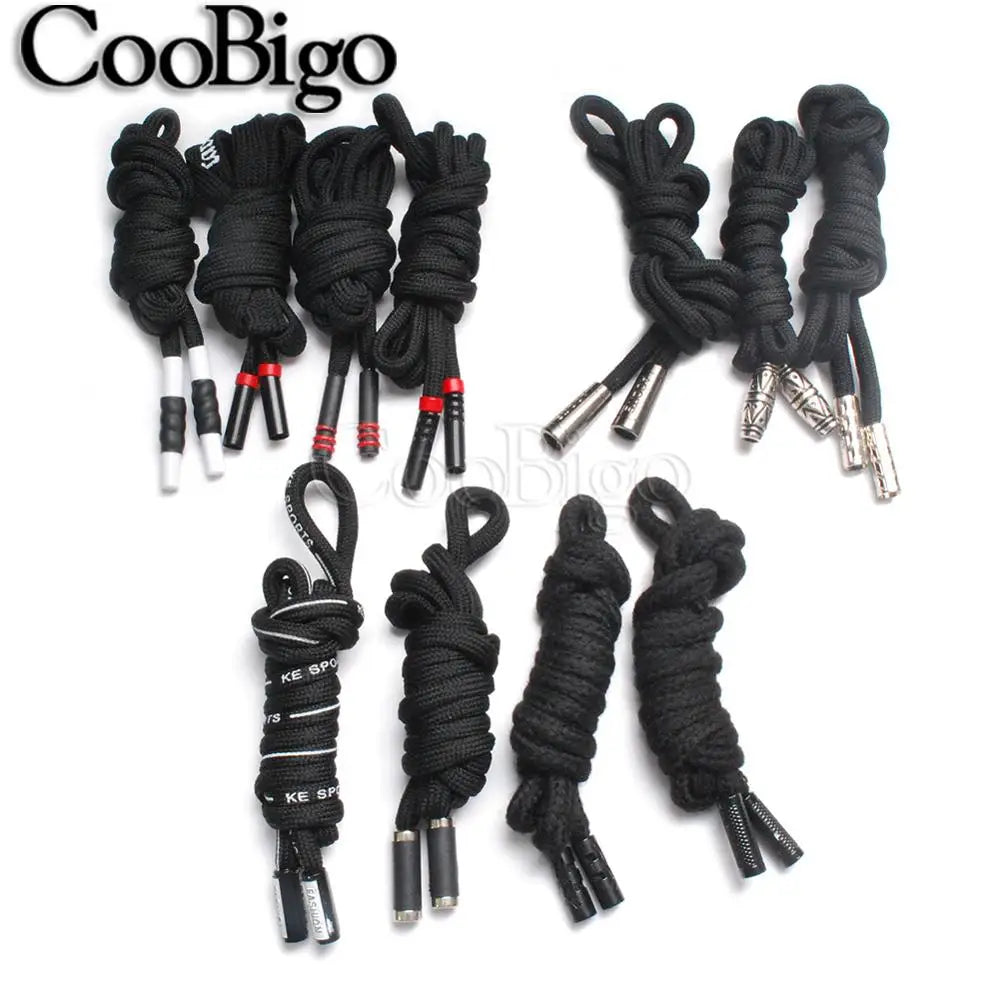 1pc Metal Head Cotton Rope Hoodies Drawstring Cord String Sweatpants Belt Shoelace Sports Pants Coat Clothes Accessory Durable
