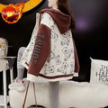 Graphic Female Hooded Top Warm Cold Youthful Clothes Long Sleeve New in Coat Thick Autumn and Winter Women's Hoodies Sweatshirt