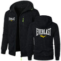 Simple Comfortable EVERLAST Sweatshirts Mens Hoodies Jacket Hooded Coat GYM Sportswear Trendy Windproof Fleece Tracksuit Outwear