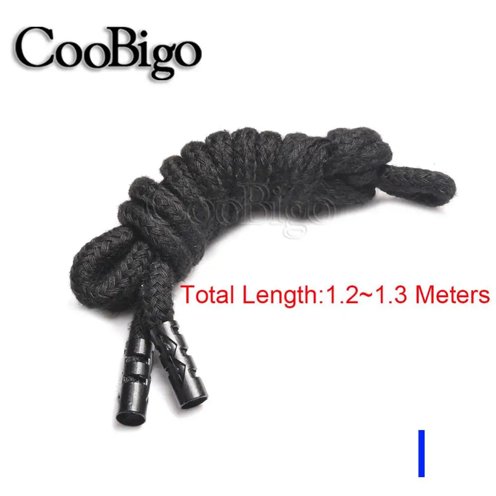 1pc Metal Head Cotton Rope Hoodies Drawstring Cord String Sweatpants Belt Shoelace Sports Pants Coat Clothes Accessory Durable