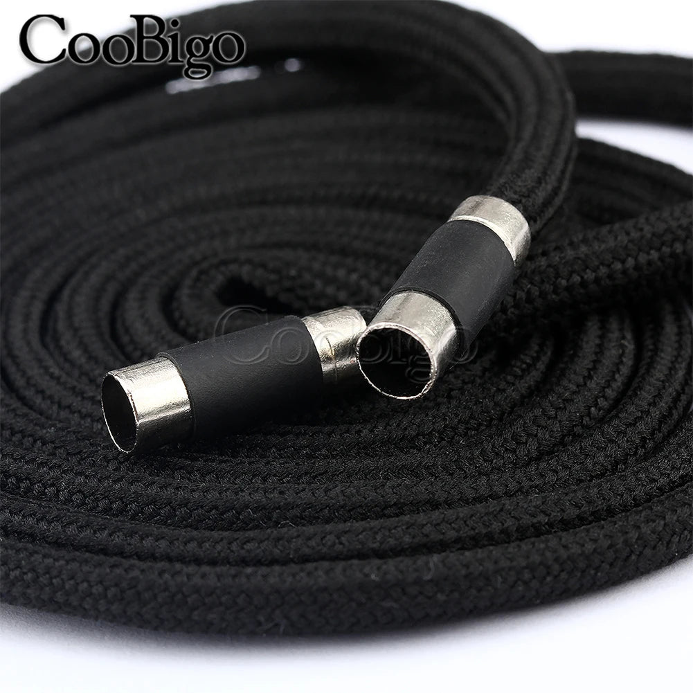 1pc Metal Head Cotton Rope Hoodies Drawstring Cord String Sweatpants Belt Shoelace Sports Pants Coat Clothes Accessory Durable