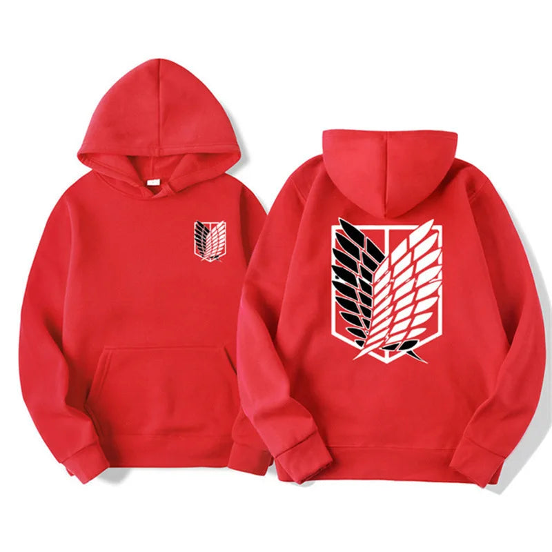Japan Attack on Titan Men's Hoodie Anime Hoodies Men Women Streetwear Pullover Harajuku Shingeki no Kyojin Hoodies Sweatshirt