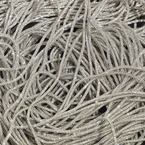 5/10/20/30 Yards Rhinestone Rope Glitter Crystal Tube Cord Trim String Diy Jewelry Bag Hoodies Trouser Replacement Drawstring
