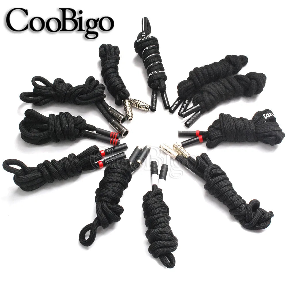 1pc Metal Head Cotton Rope Hoodies Drawstring Cord String Sweatpants Belt Shoelace Sports Pants Coat Clothes Accessory Durable