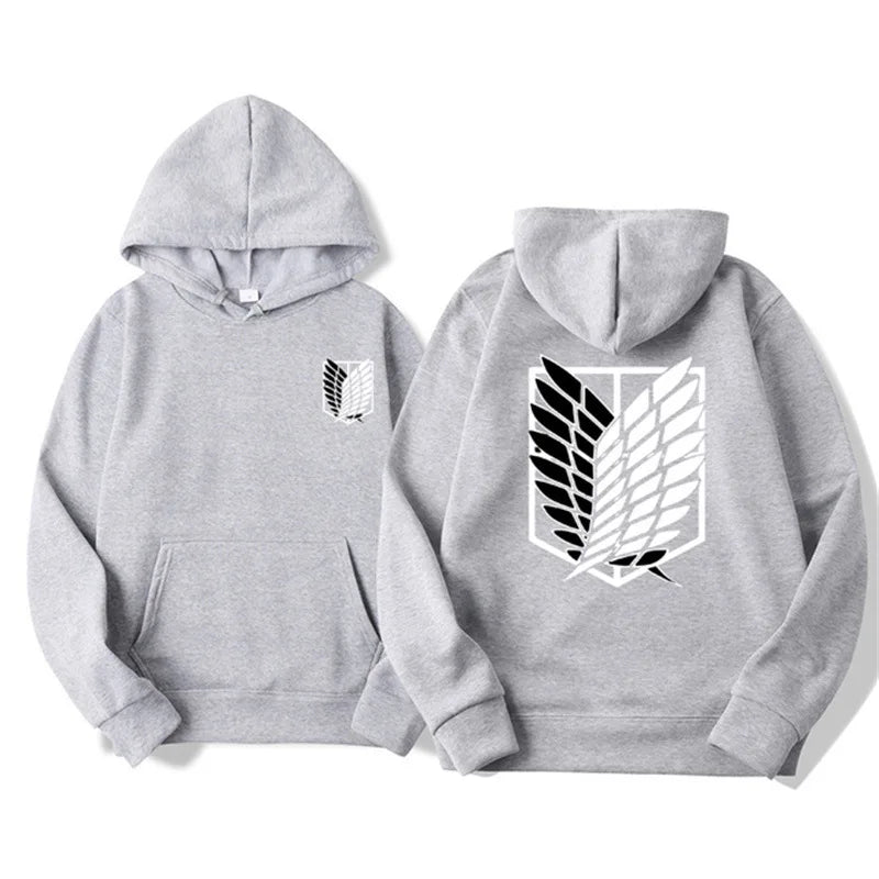 Japan Attack on Titan Men's Hoodie Anime Hoodies Men Women Streetwear Pullover Harajuku Shingeki no Kyojin Hoodies Sweatshirt