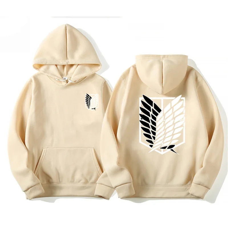 Japan Attack on Titan Men's Hoodie Anime Hoodies Men Women Streetwear Pullover Harajuku Shingeki no Kyojin Hoodies Sweatshirt