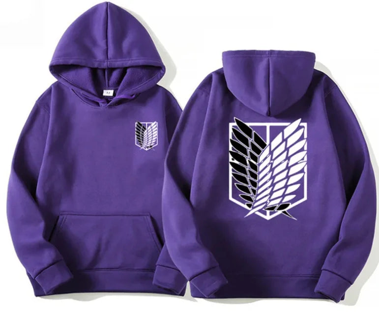 Japan Attack on Titan Men's Hoodie Anime Hoodies Men Women Streetwear Pullover Harajuku Shingeki no Kyojin Hoodies Sweatshirt