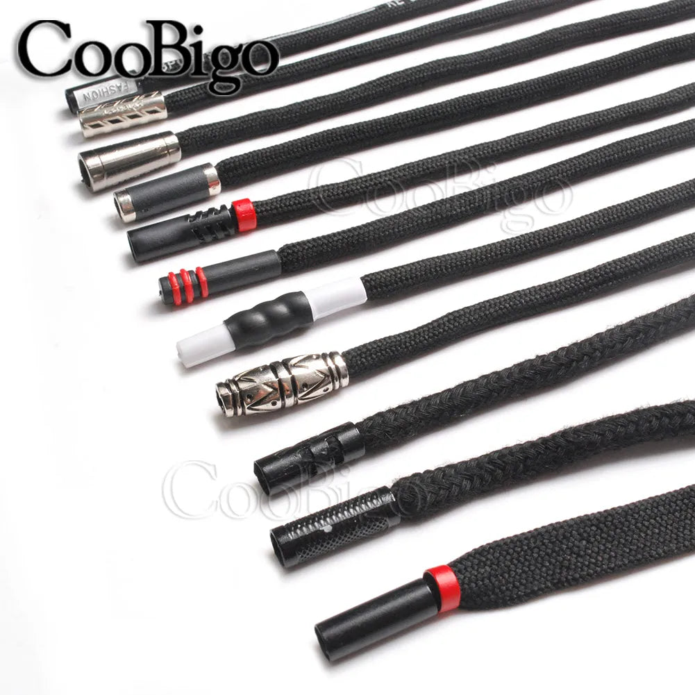 1pc Metal Head Cotton Rope Hoodies Drawstring Cord String Sweatpants Belt Shoelace Sports Pants Coat Clothes Accessory Durable