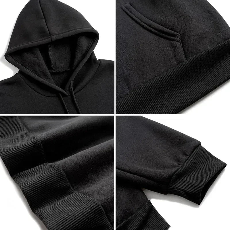Y2k Tracksuit Male Coats Sweatshirt Böhse Onkelz Für Echte Fans Men's Hoodies Fleece Warm Autumn Winter Thick Pullover Oversized